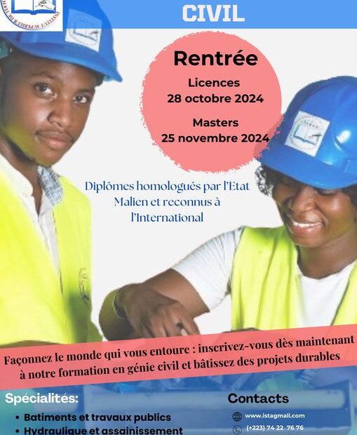 FORMATION EN GENIE CIVIL